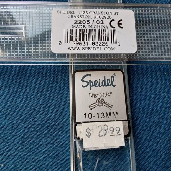 Speidel gold tone flexible metal watch band Twist-o-flex original case 10-13 mm - Picture 2 of 7